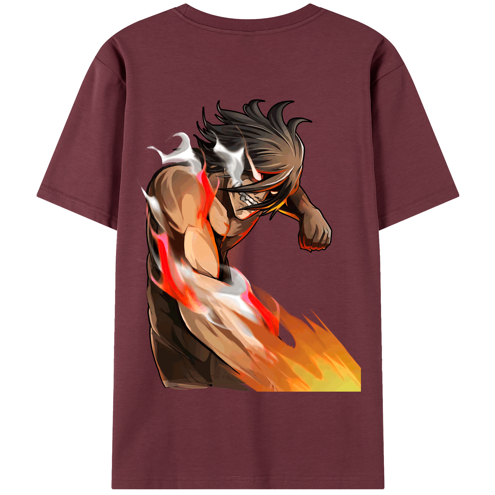 （画像用） 進撃の巨人 Attack on Titan 綿100％半袖Tシャツ（背面プリント）